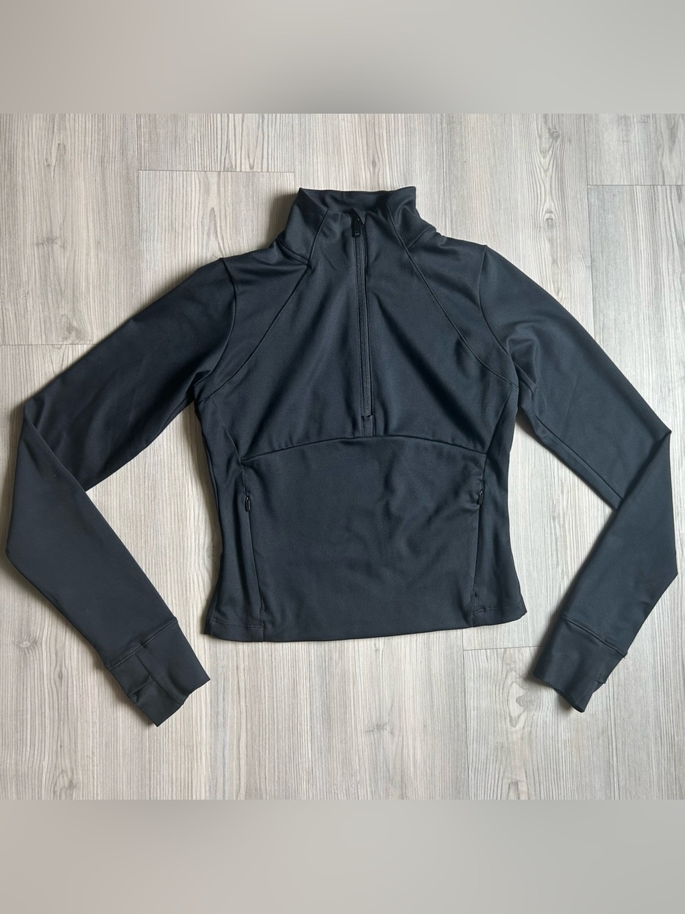 all in motion Black Performance Half-Zip Jacket